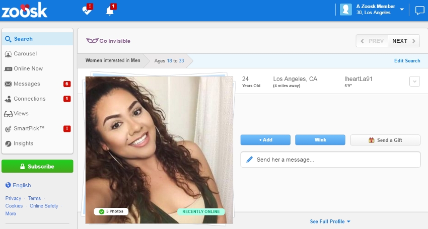 phone number for zoosk dating site